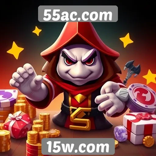 Diversidade de jogos disponíveis no 55ac.com