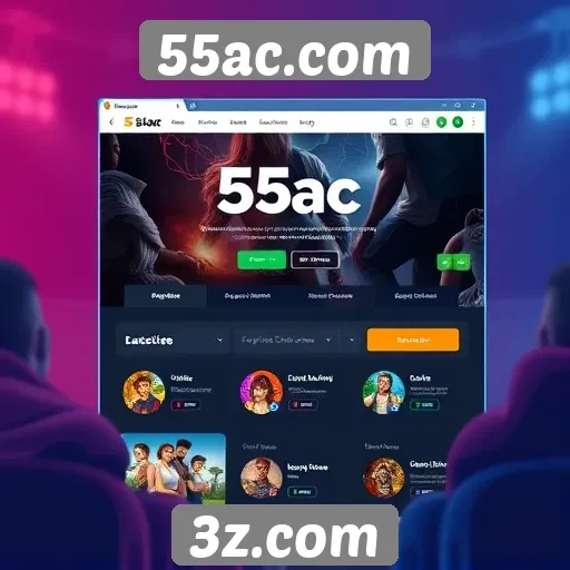 Avaliação da interface do usuário no 55ac.com